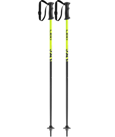 Kije narciarskie zjazdowe Leki Rider black/yellow, 26/27
